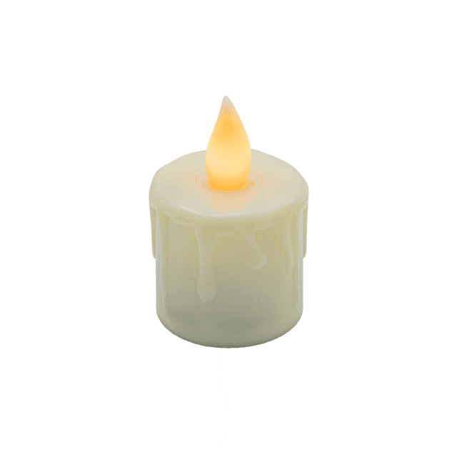 LED theelichtjes met kaarsvet look warm wit LOS DORSETTO
